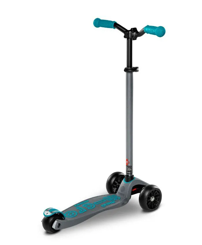 Micro Maxi Deluxe Pro Scooter - Grey and Aqua - Laadlee