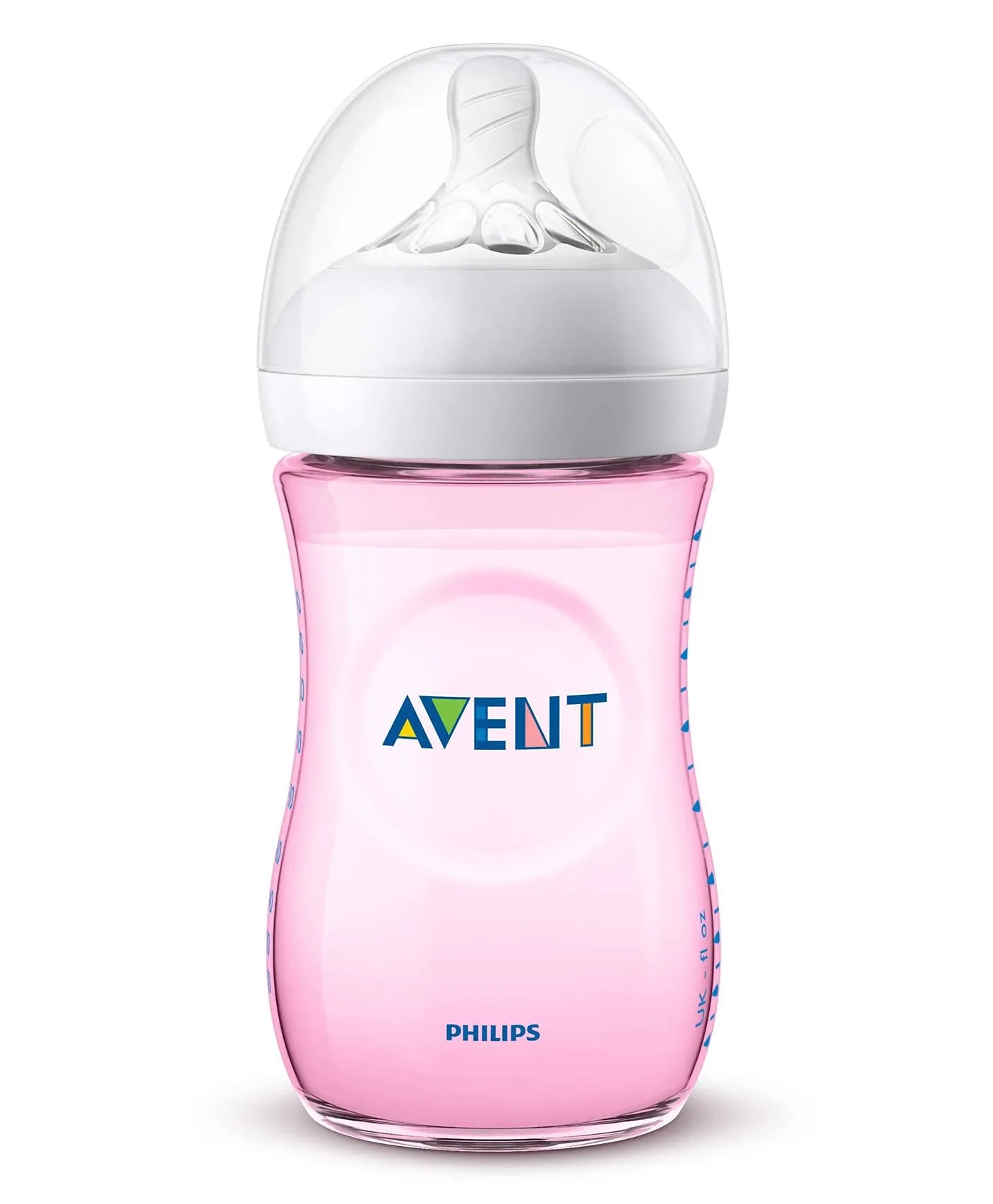 Philips Avent Natural Baby Feeding Bottle 260ml  Pink - Laadlee