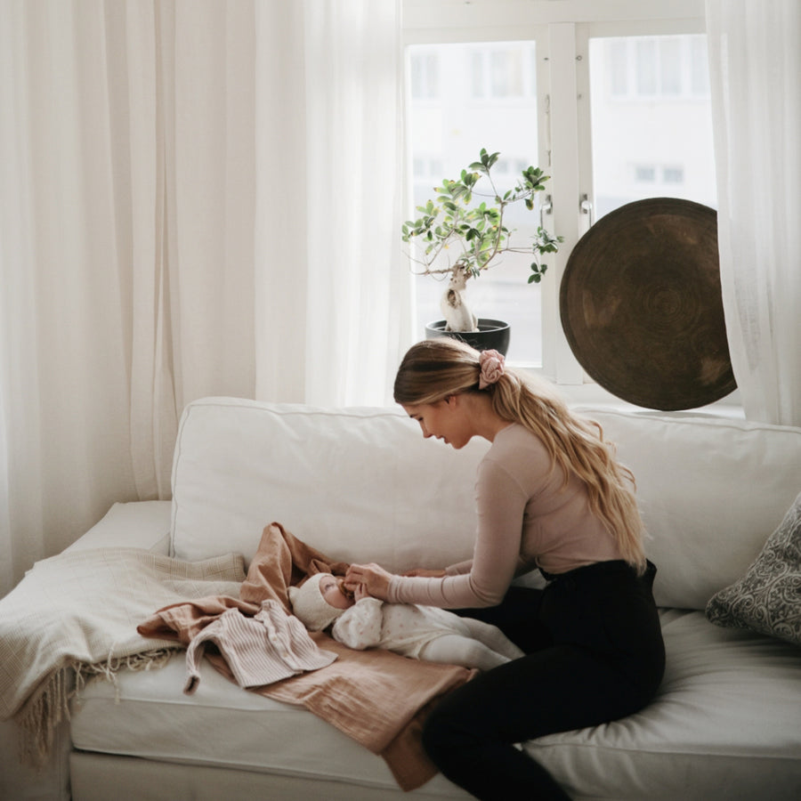 Mushie Swaddle Natural - Laadlee