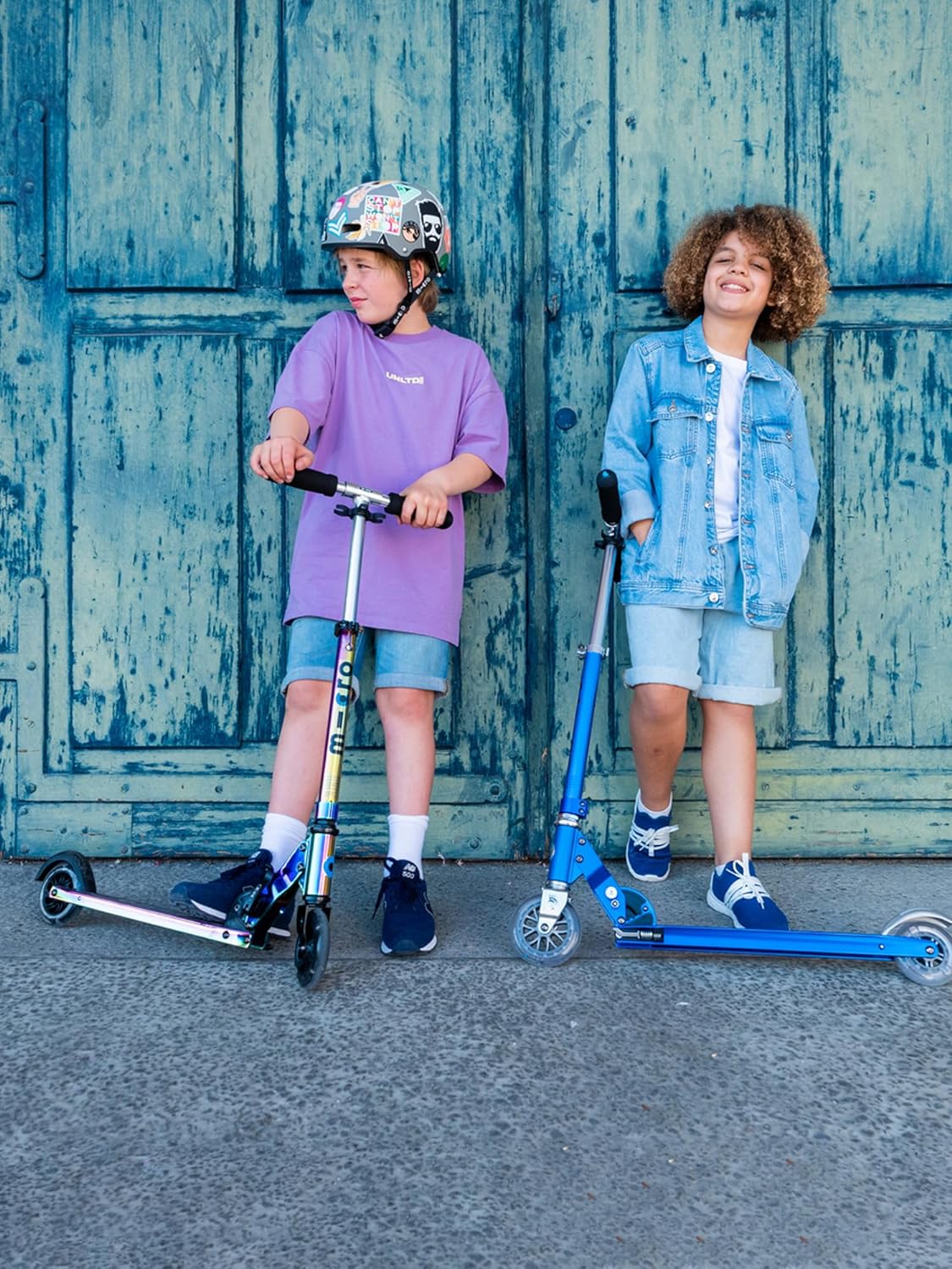 Micro Sprite Scooter with LED Wheels - Neochrome - Laadlee