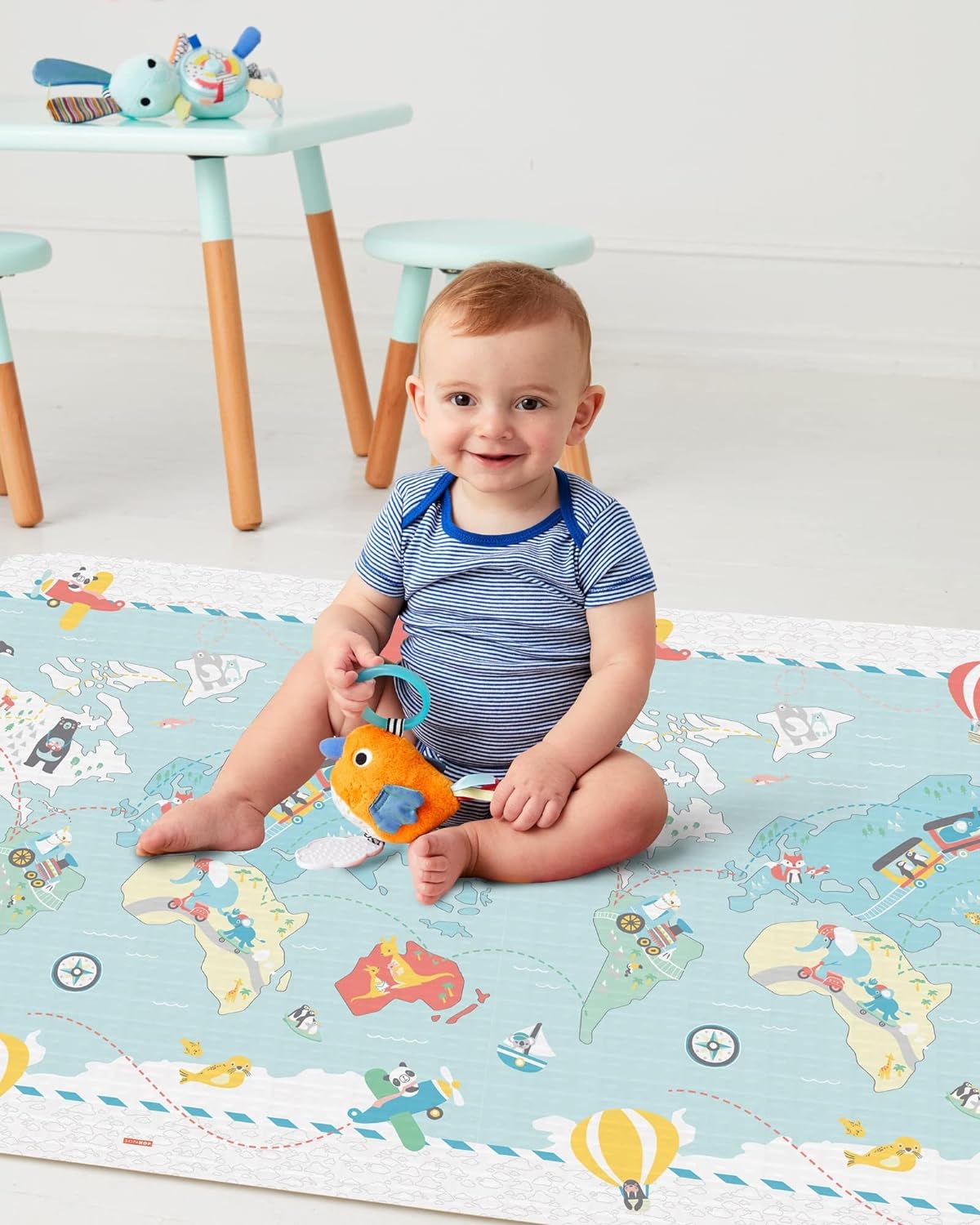 Skip Hop Reversible Playmat - Little Travelers - Laadlee