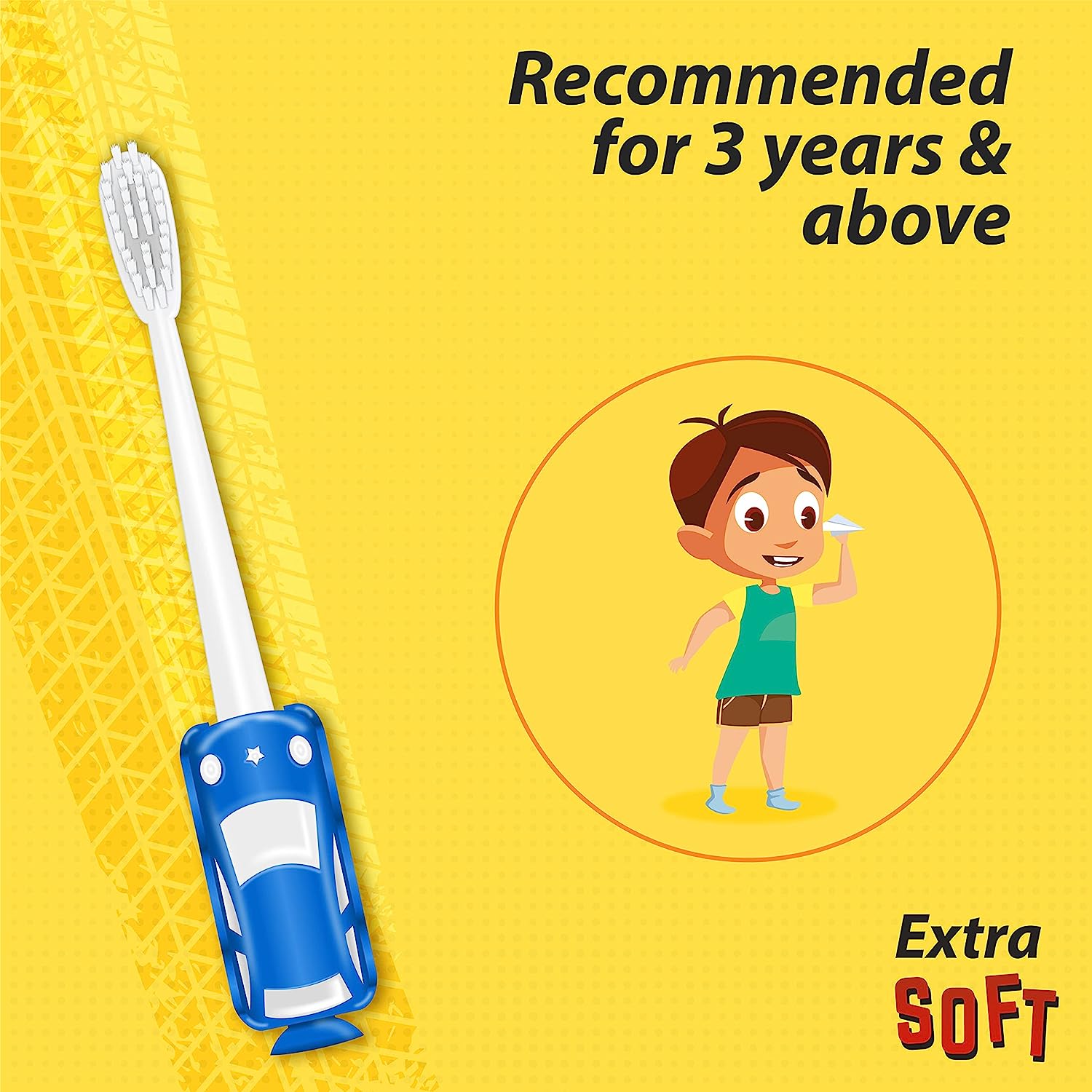 DentoShine Zippy Sticky Extra Soft Toothbrush - Pack of 4 - Laadlee