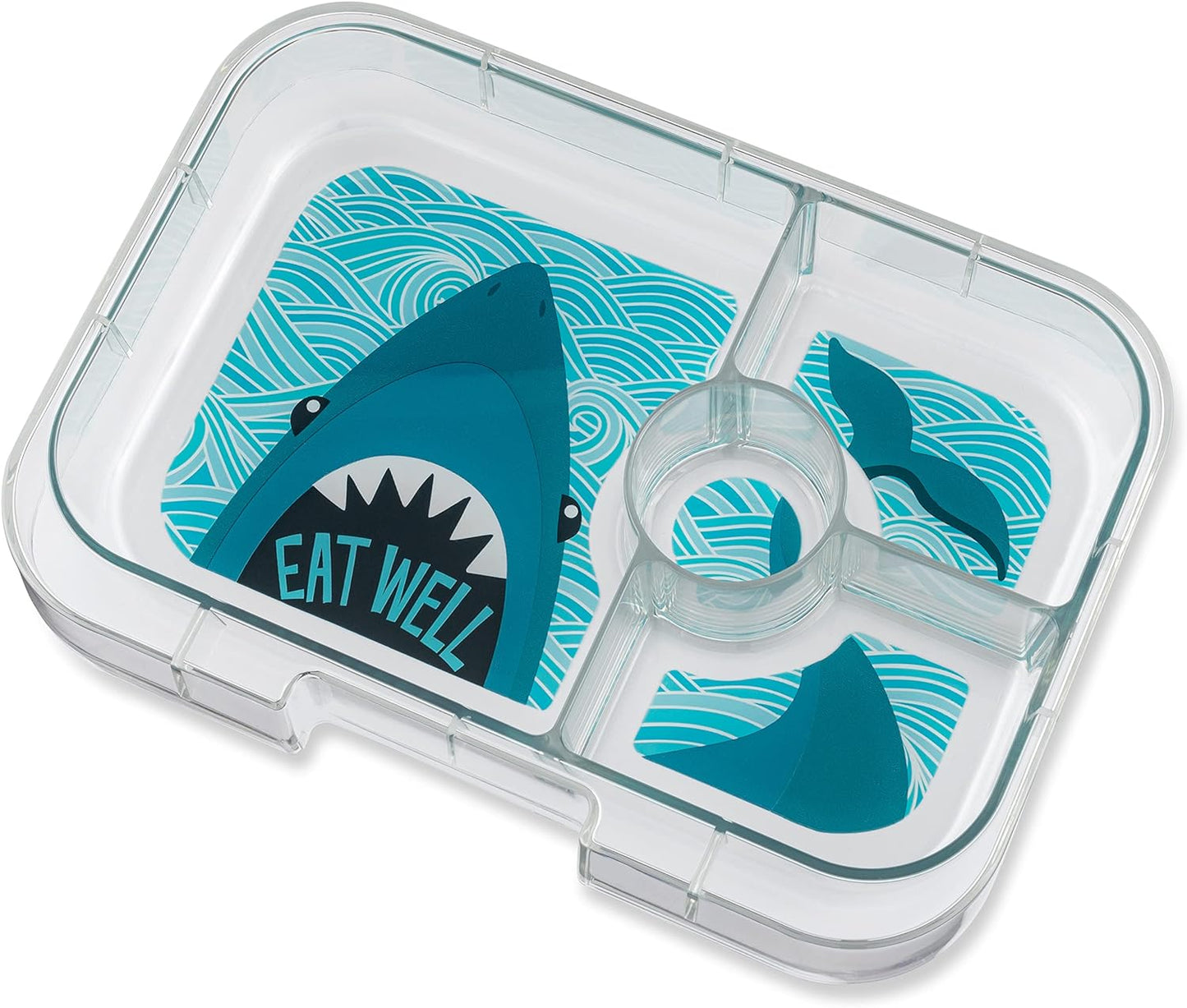 Yumbox Panino 4 Compartment Shark Lunch Box - True Blue - Laadlee