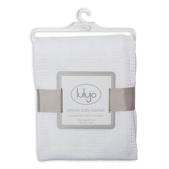 Lulujo Cellular Blanket - White - Laadlee