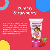 DentoShine Kids Gel Toothpaste 80g - Strawberry (Dora) - Laadlee
