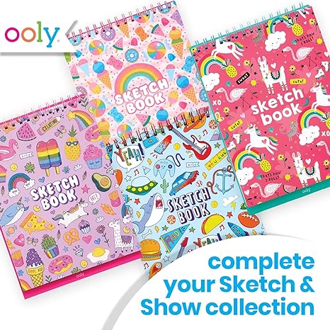 OOLY Sketch & Show Standing Sketchbook - Awesome Doodles - Laadlee