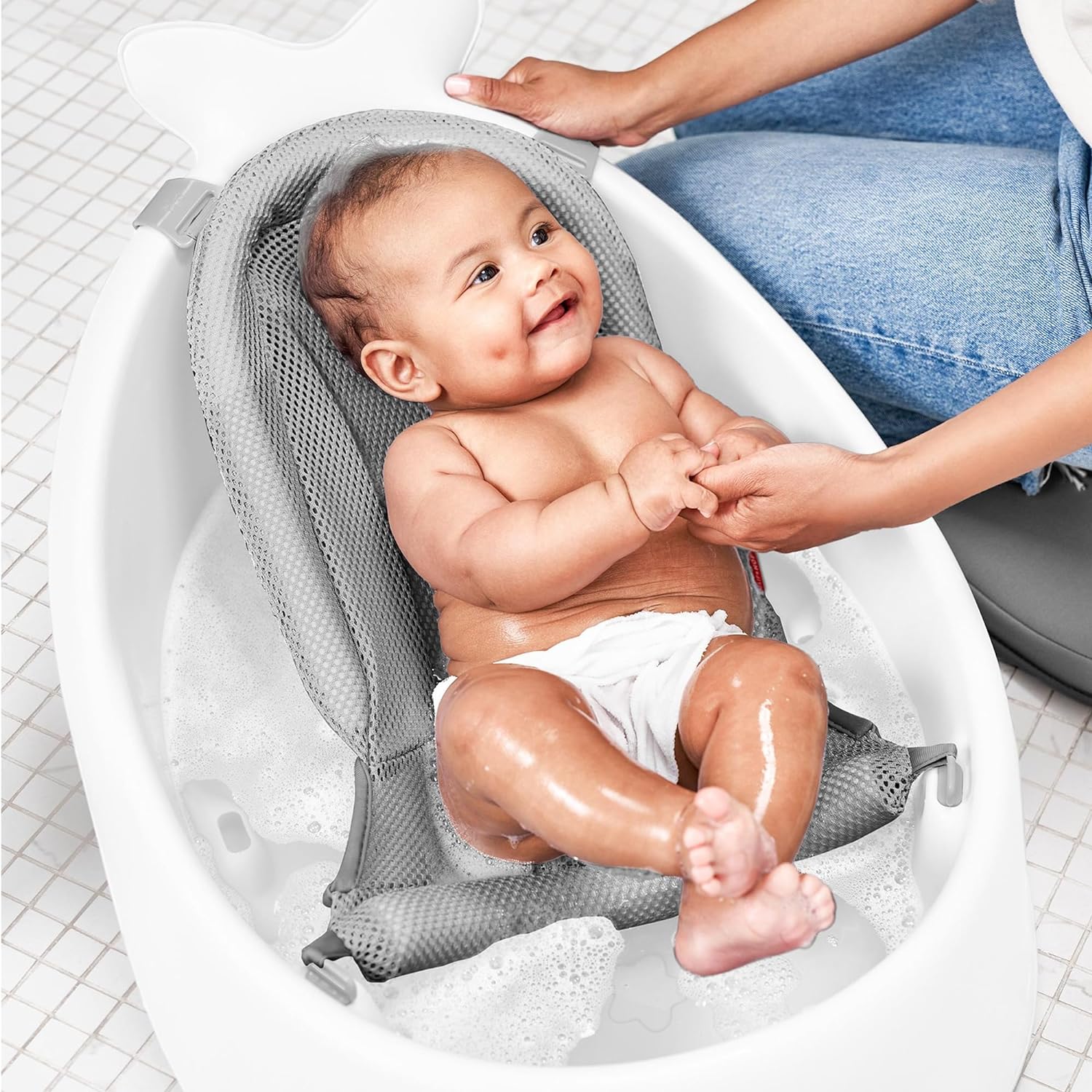 Skip Hop Moby Smart Sling 3 - Stage Tub - White - Laadlee