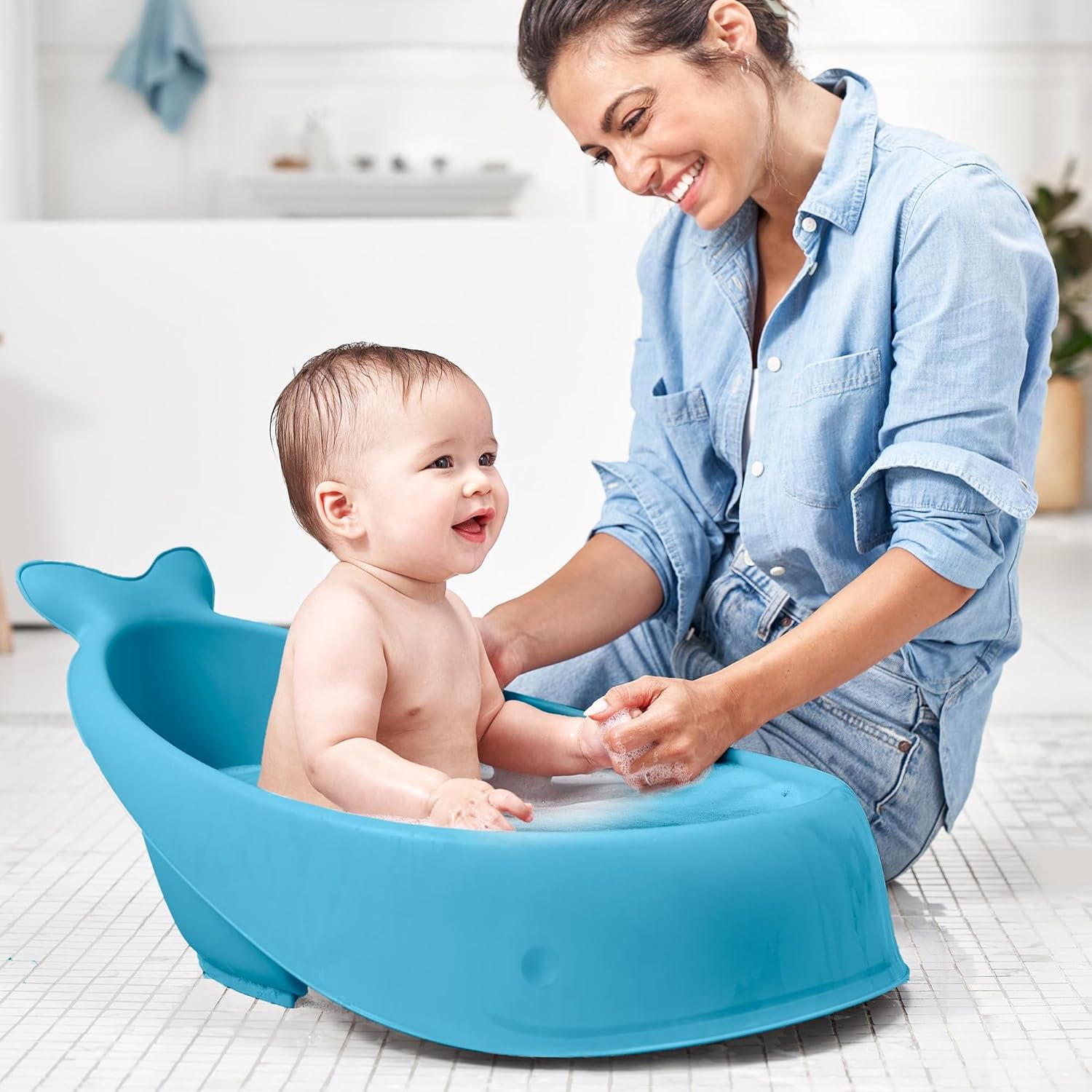 Skip Hop Moby Smart Sling 3 - Stage Tub - Blue - Laadlee