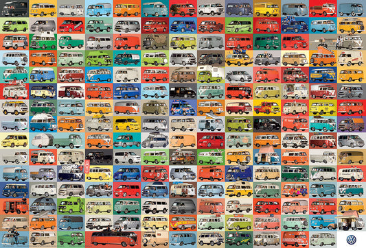 EuroGraphics Volkswagen Groovy Bus 2000 Pieces Puzzle - Laadlee