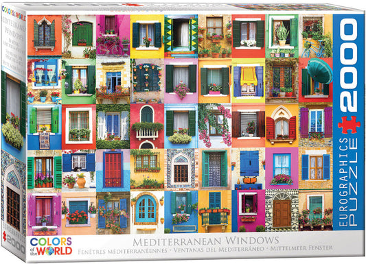 EuroGraphics Mediterranean Window 2000 Piece Puzzle - Laadlee
