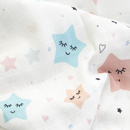 Yellow Doodle Organic Luxury Swaddle - Twinkly Stars - Laadlee
