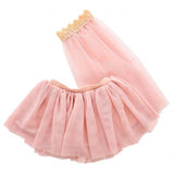 ByAstrup Doll Tulle Skirt with Veil - Dusty Rose - Laadlee