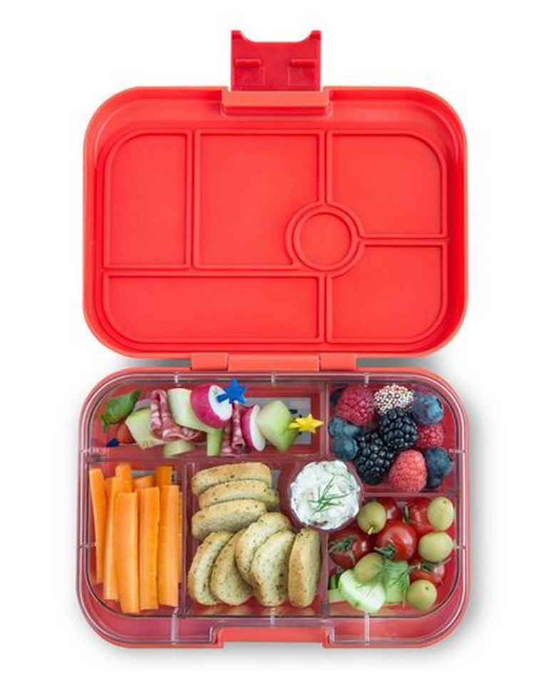 Yumbox Original 6 Compartment Jungle Safari Lunch Box - Orange - Laadlee