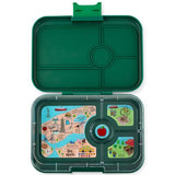 Yumbox Tapas 4 Compartment Jungle Lunch Box - Greenwich - Laadlee