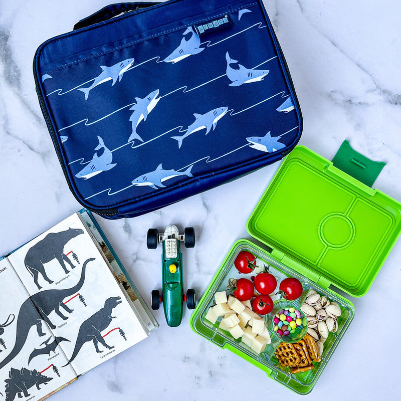 Yumbox 3 Compartment Snack Box - Lime Green - Laadlee