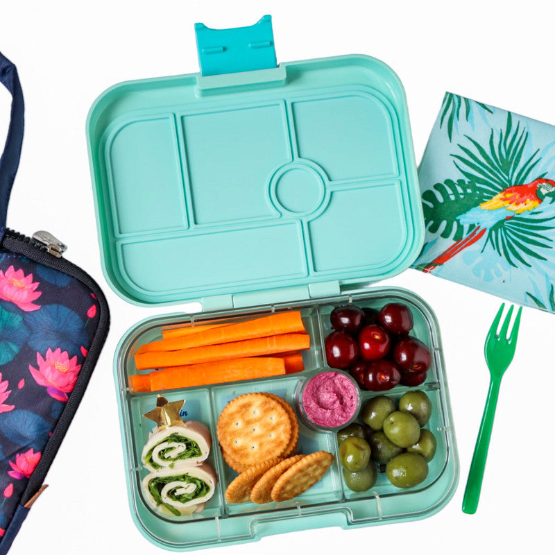 Yumbox Original 6 Compartment Paris Lunch Box - Serene Aqua - Laadlee
