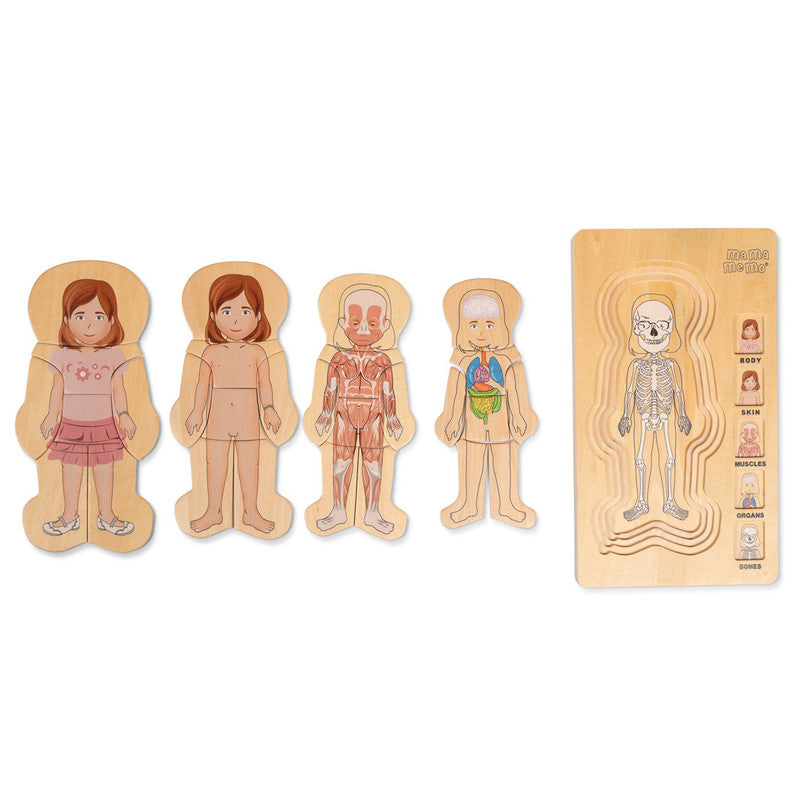 MamaMemo My Body Puzzle - Girl - Laadlee