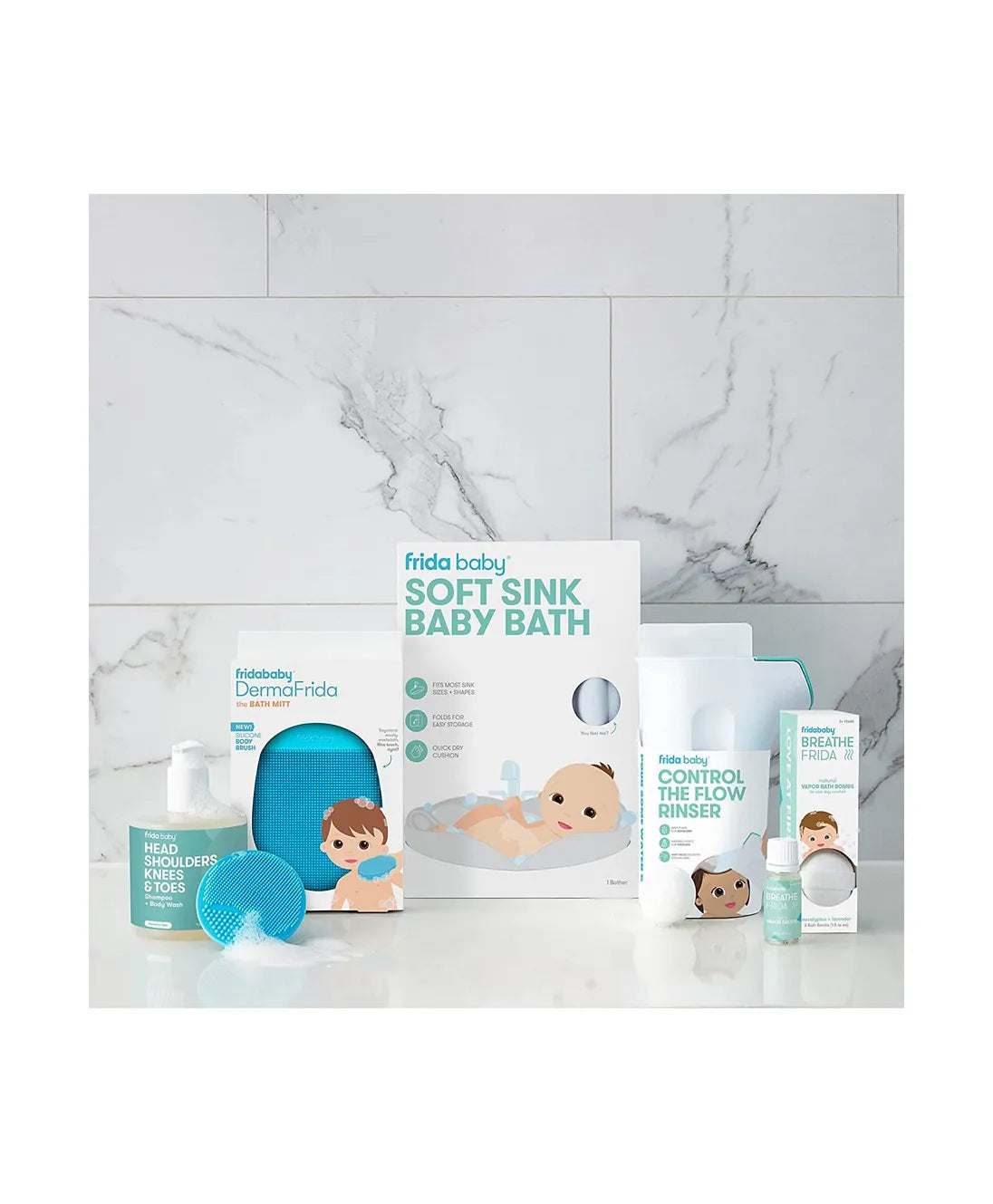 Frida Baby - 4-in-1 Baby Grow-With-Me Bath Tub With Backrest - Laadlee