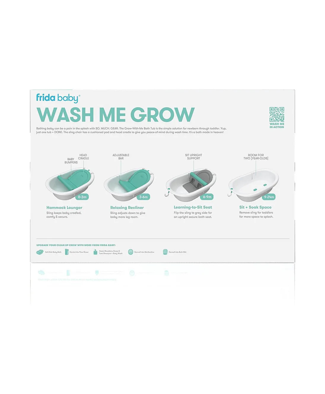 Frida Baby - 4-in-1 Baby Grow-With-Me Bath Tub With Backrest - Laadlee