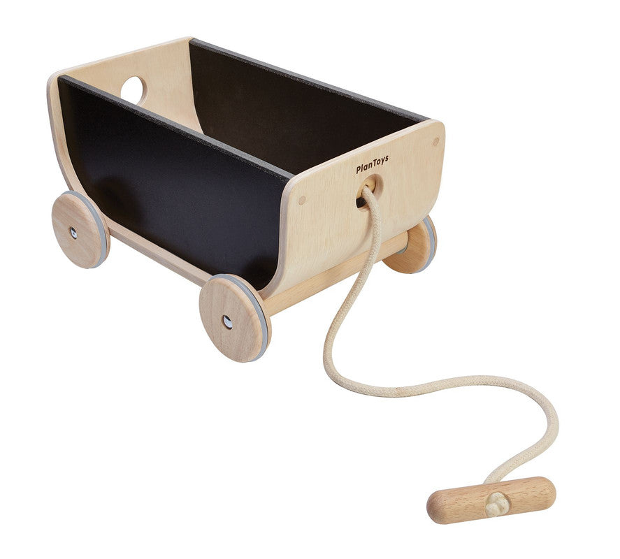 PlanToys Wagon - Black - Laadlee