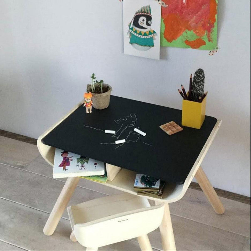 PlanToys Table And Chair - Black - Laadlee