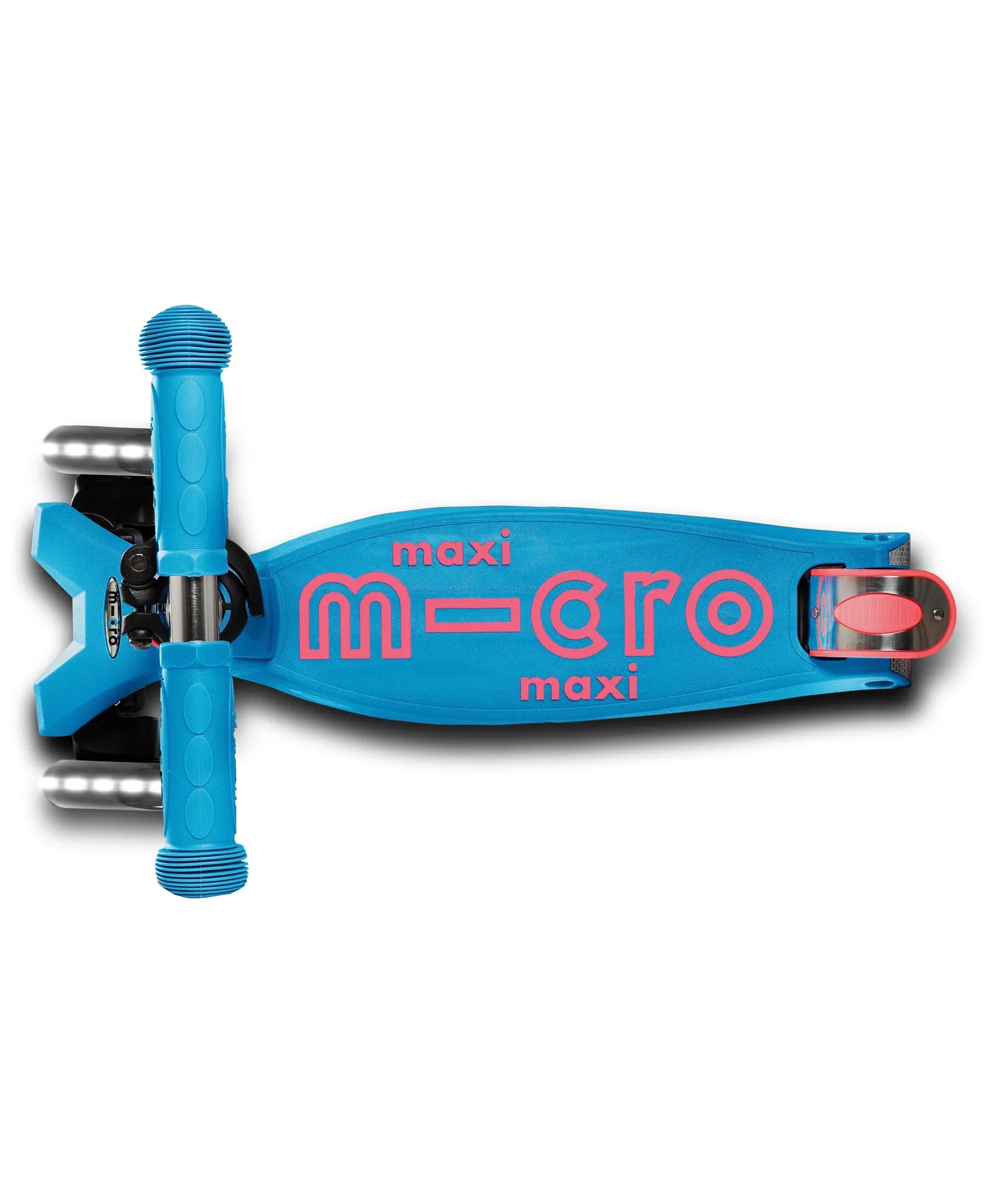 Micro Maxi Deluxe Scooter with LED - Aqua - Laadlee