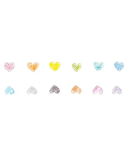 OOLY Heart to Heart Stacking Crayon - 12-in-1 - Laadlee