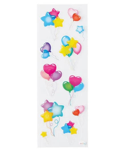 OOLY Stickiville Stickers - Skinny - Shaped Balloons - Laadlee