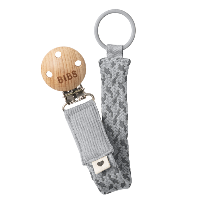 BIBS Pacifier Clip - Cloud / Iron - Laadlee