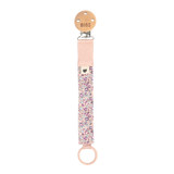BIBS x LIBERTY Pacifier Clip - Eloise / Blush - Laadlee