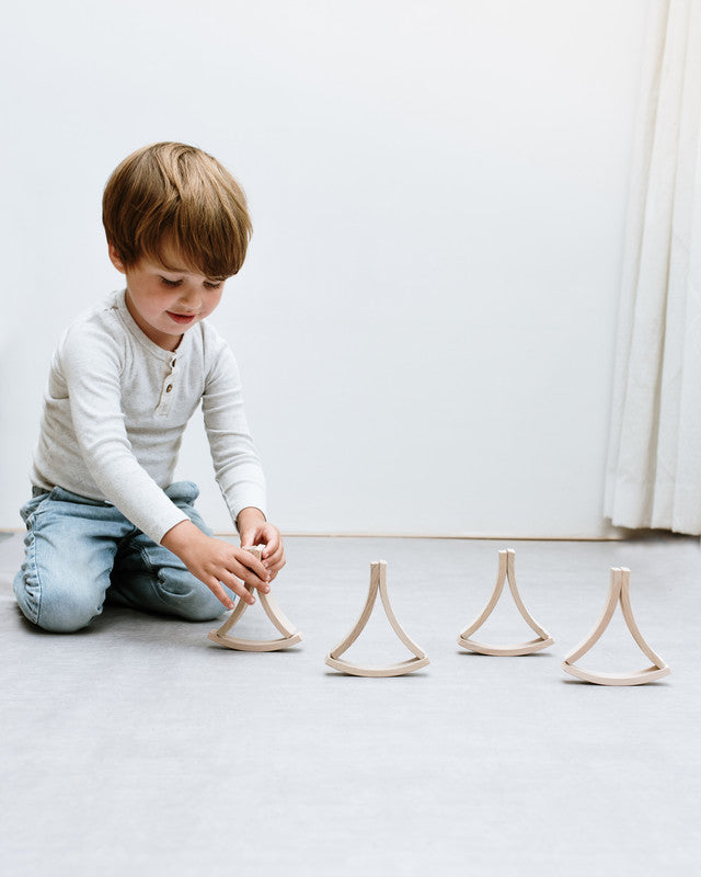 Abel Mini Wooden Blocks - 12pcs - Laadlee