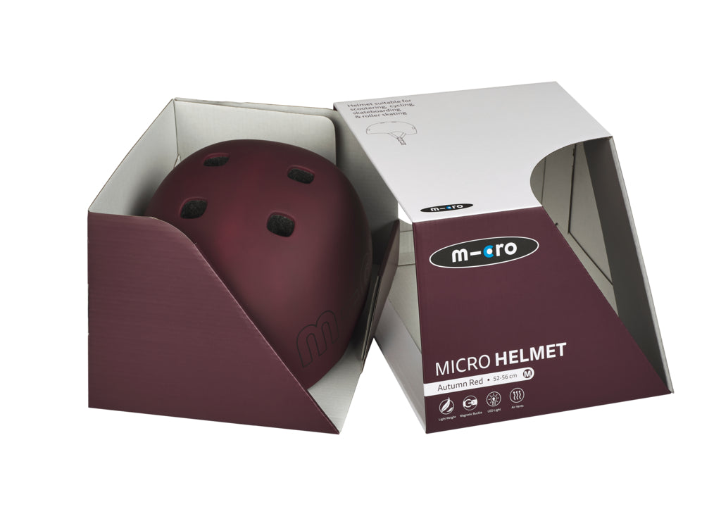 Micro Helmet - Autumn Red - Laadlee