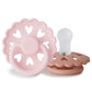 Frigg Fairytale Silicone Baby Pacifier 6M-18M, 2Pack, White Lilac/Pretty In Peach - Size 2 - Laadlee