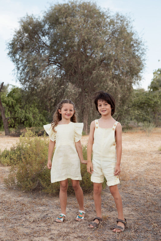 Sunday's Child The Arabella Dress - Pastel Yellow - Laadlee