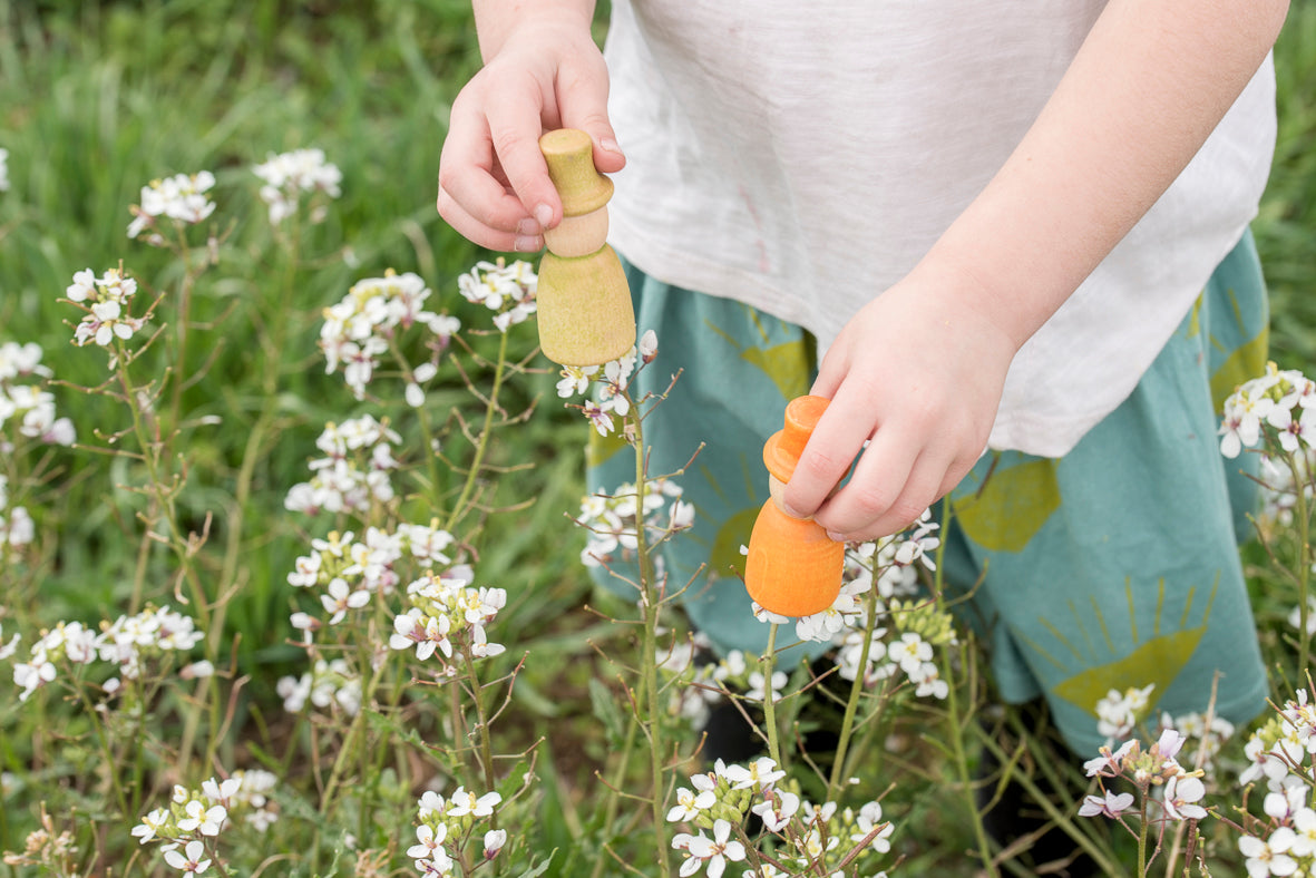 Grapat Wooden Wizards - 12 Nins with Hat - Laadlee