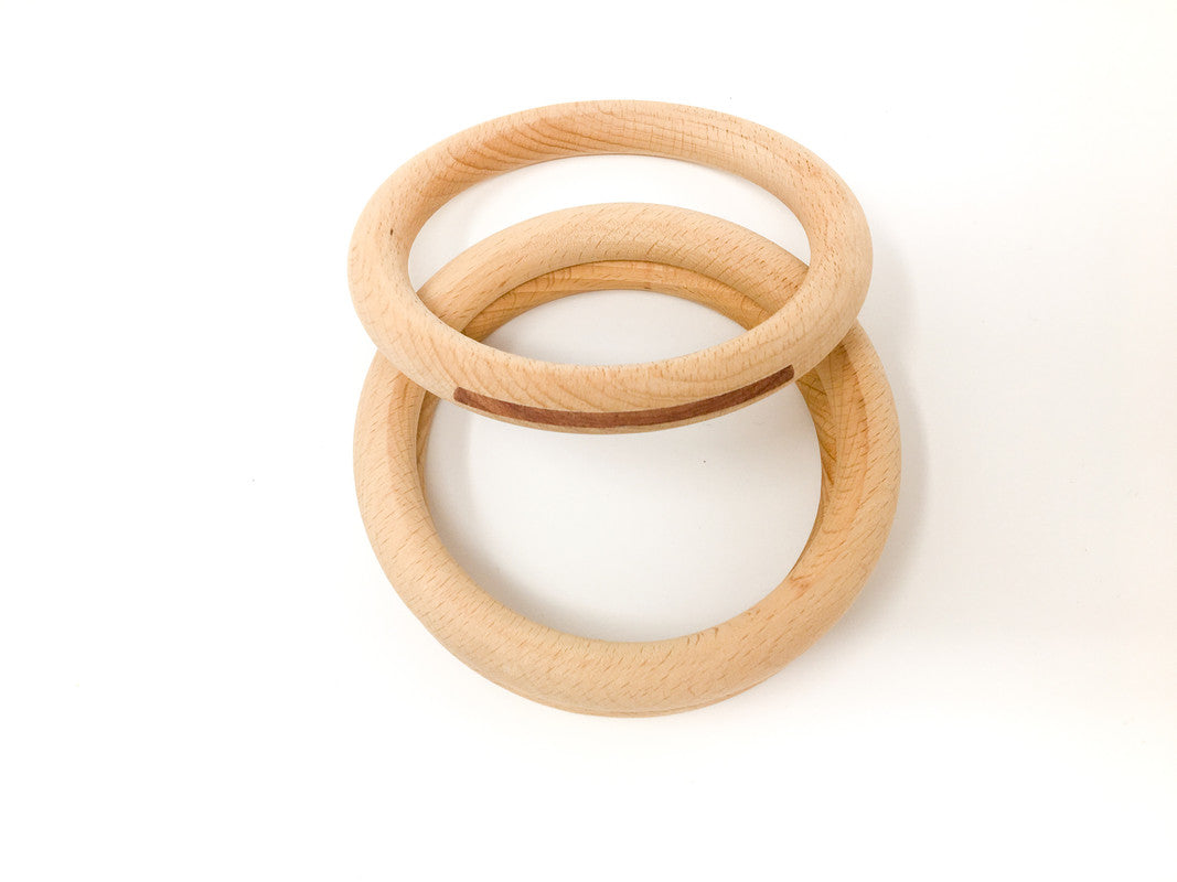 Grapat 3 X Big Hoops Natural Wood (Divisible Pack) - Laadlee