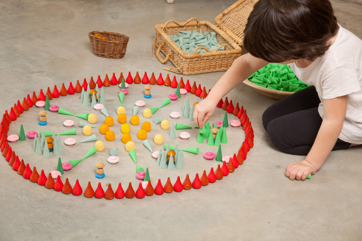 Grapat Mandala Small Green Cones - Laadlee