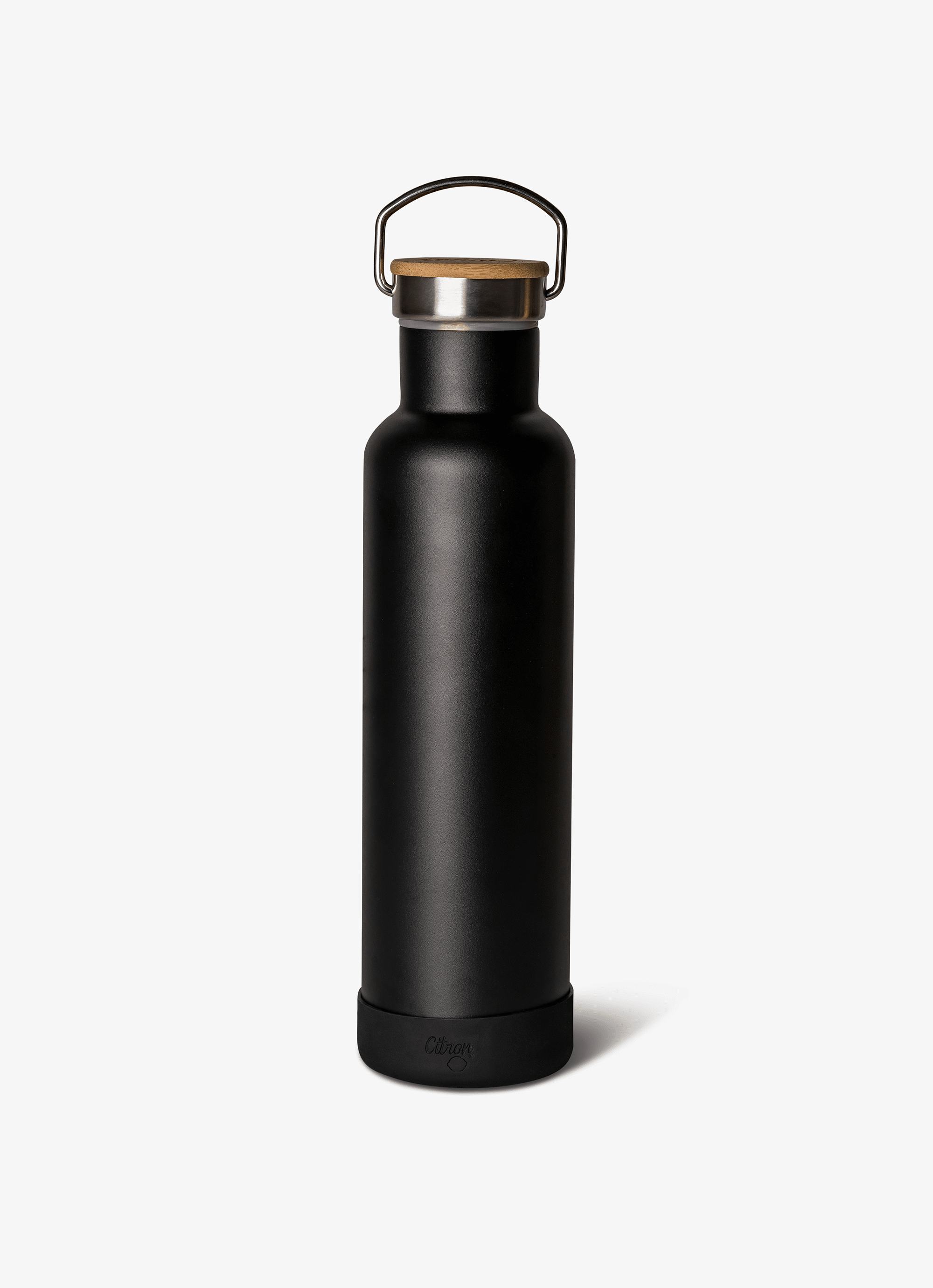 Citron Stainless Steel Water Bottle 750ml - Black - Laadlee