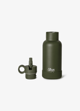 Citron Stainless Steel Water Bottle 350ml - Olive Green - Laadlee