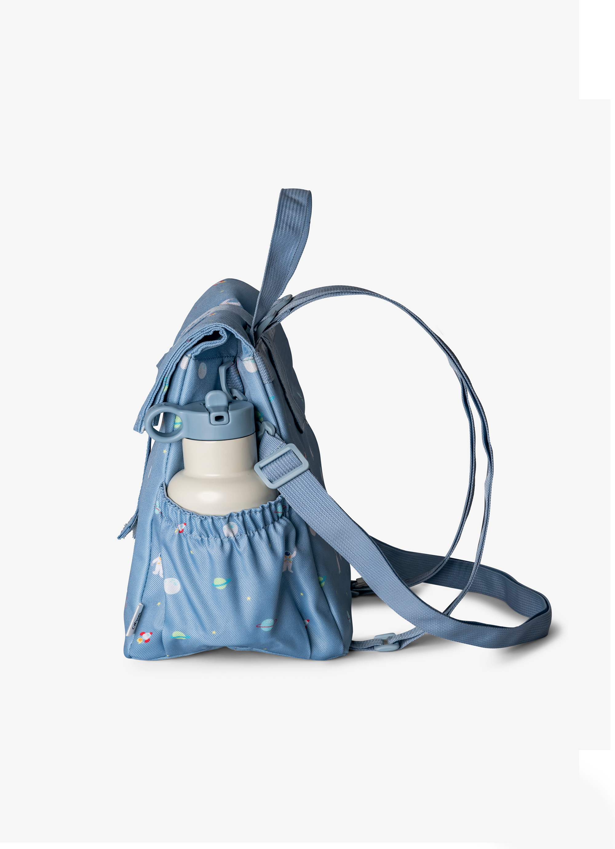 Citron Insulated Rollup Lunchbag - Spaceship - Laadlee