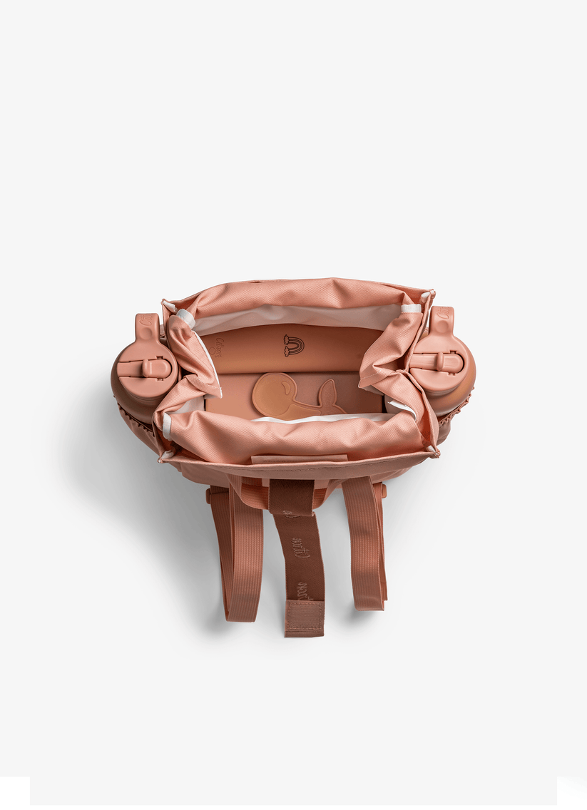 Citron Insulated Rollup Lunchbag - Blush Pink - Laadlee