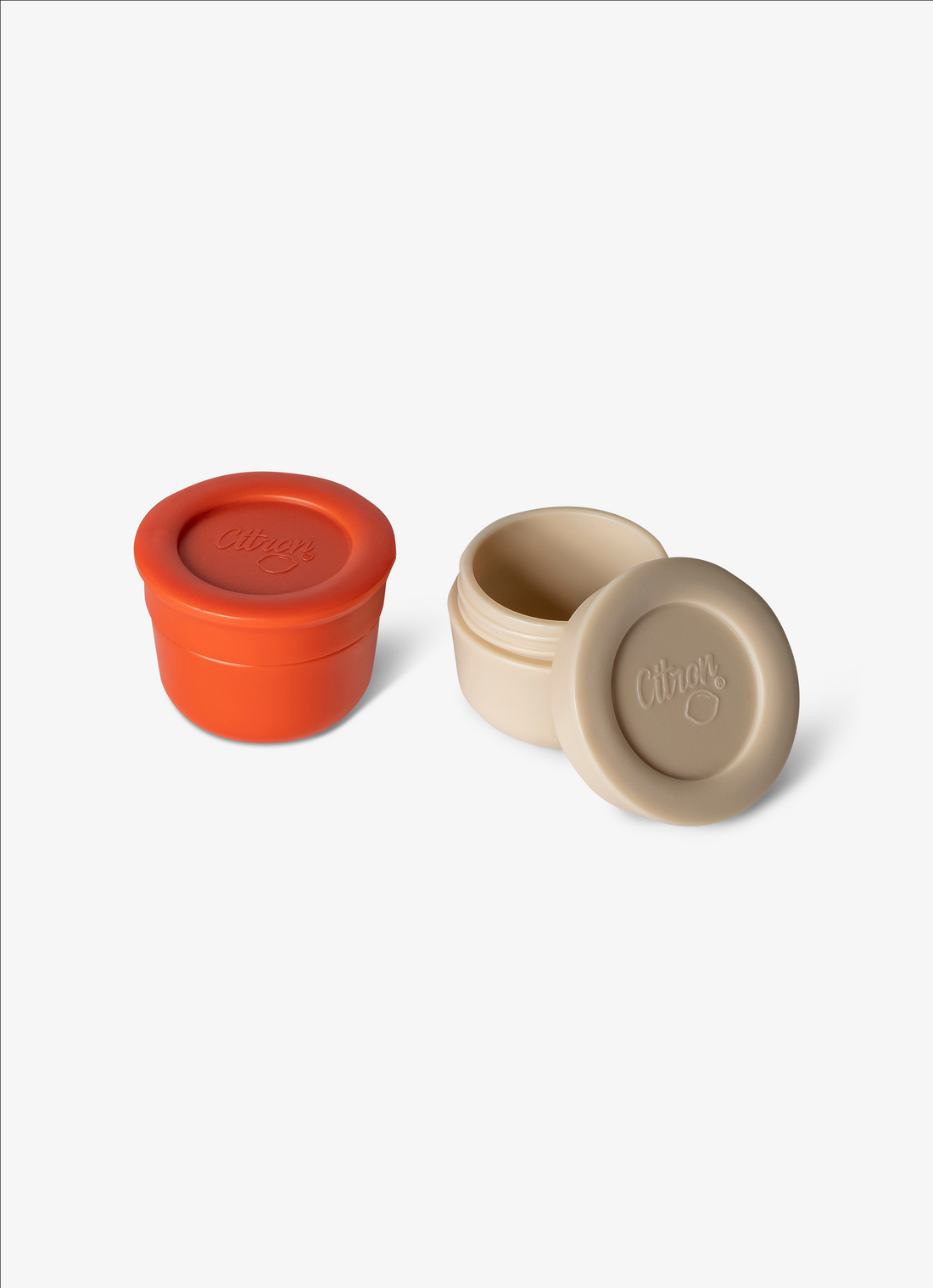 Citron Mini Sauce Containers - Brick/Beige - Laadlee