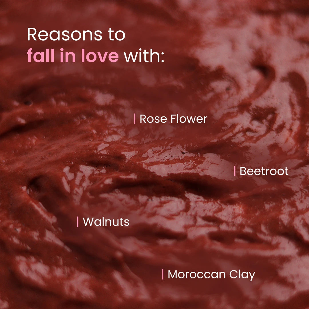 Mother Sparsh Rose & Beetroot Ubtan Facewash - 75ml - Laadlee