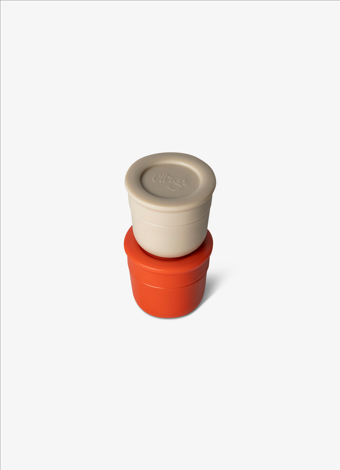 Citron Mini Sauce Containers - Brick/Beige - Laadlee