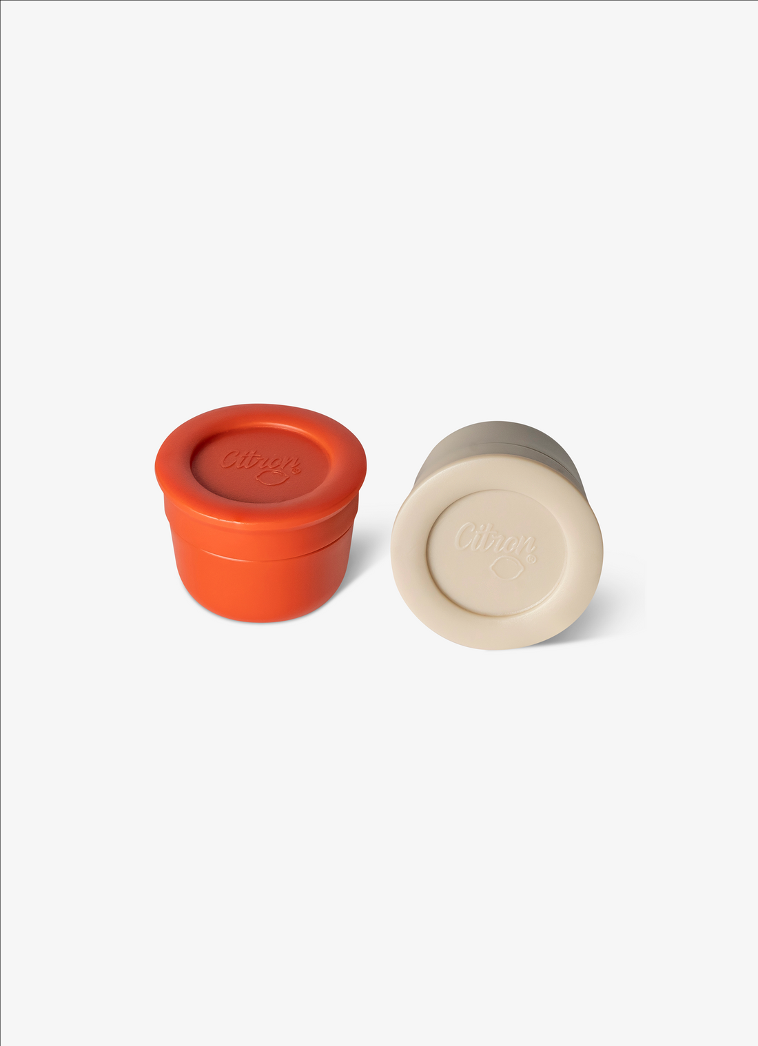 Citron Mini Sauce Containers - Brick/Beige - Laadlee