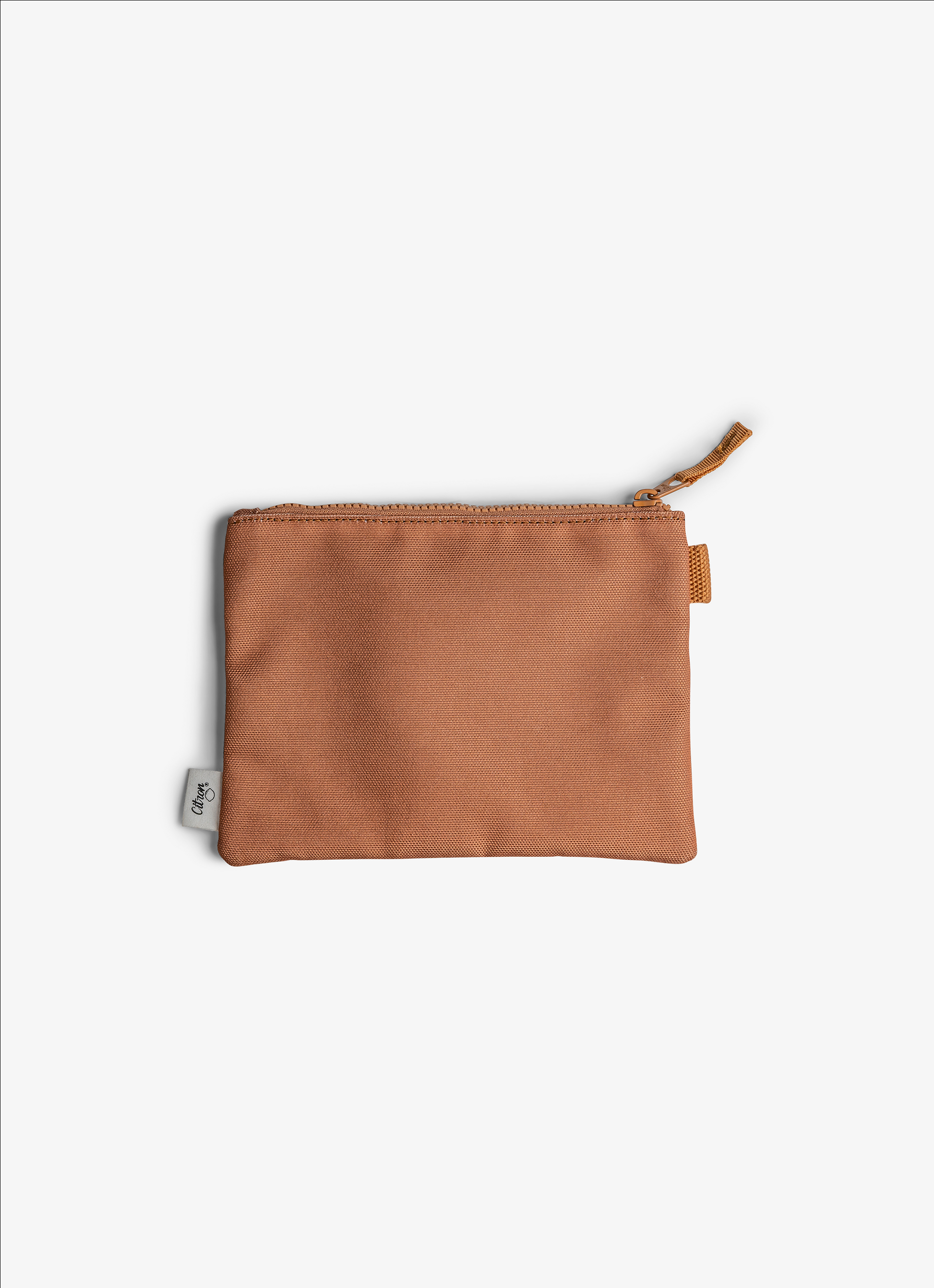 Citron Zipper Pouch - Caramel - Laadlee