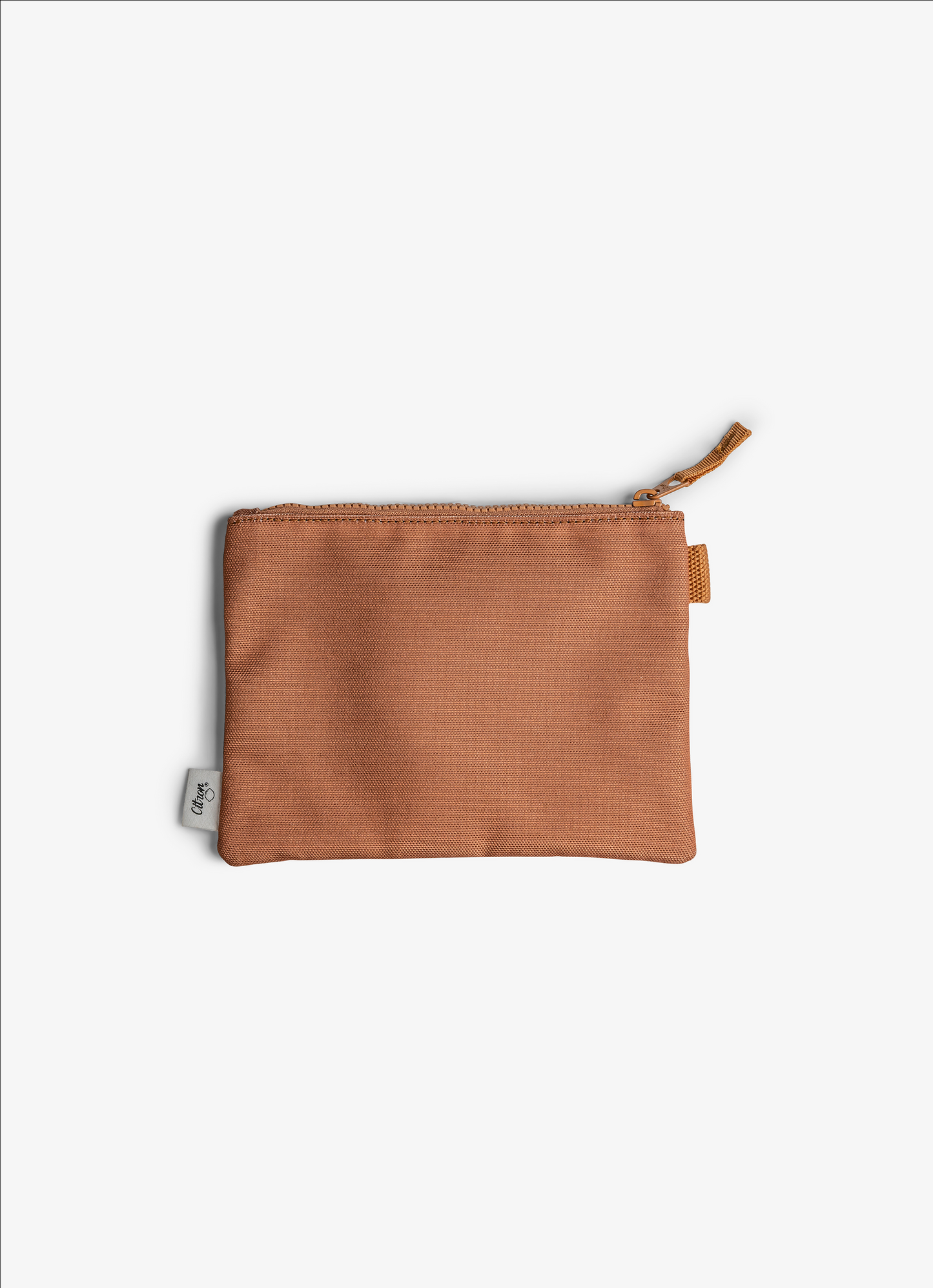 Citron Zipper Pouch - Caramel - Laadlee