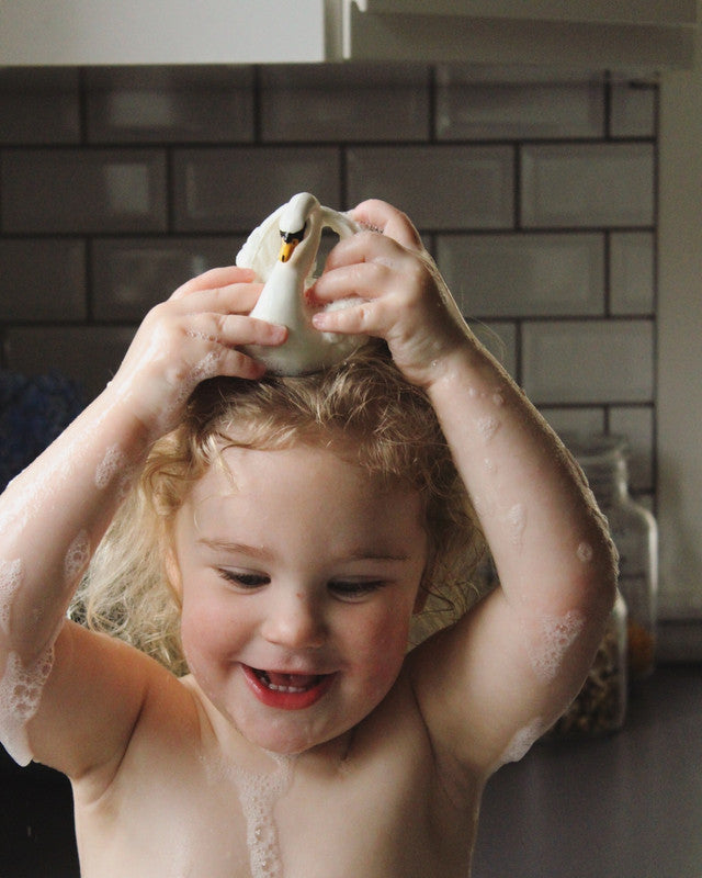 Natruba - Bath Swan White - Small - Laadlee