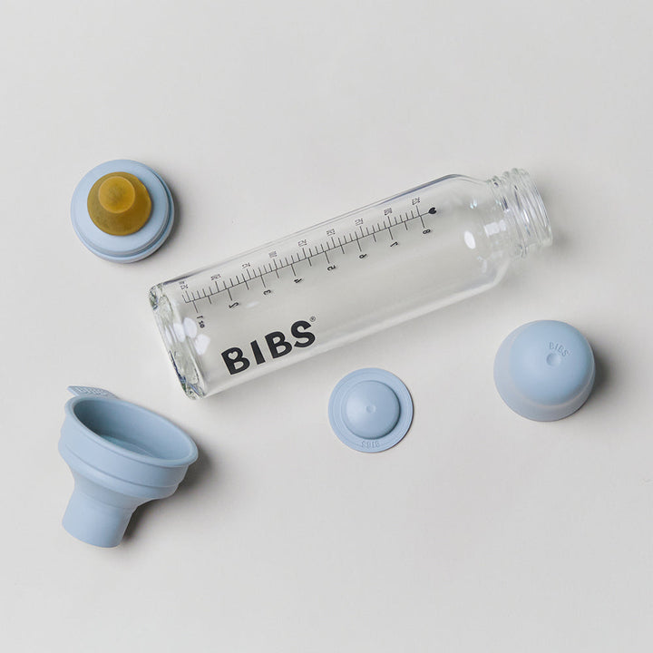 BIBS Baby Bottle 225ml - Baby Blue - Laadlee