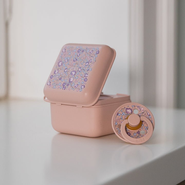 BIBS x LIBERTY Pacifier Box - Eloise / Blush - Laadlee